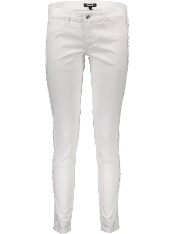 Just Cavalli Damen Skinny Jeans Weiß - Modisch & Elegant