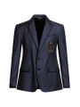 Blazers Blue Cotton Blazer 3.500,00 € 8054802212590 | Planet-Deluxe