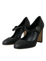 Pumps Black Leather Mary Jane Pumps Heels Shoes 1.480,00 € 8058091943197 | Planet-Deluxe