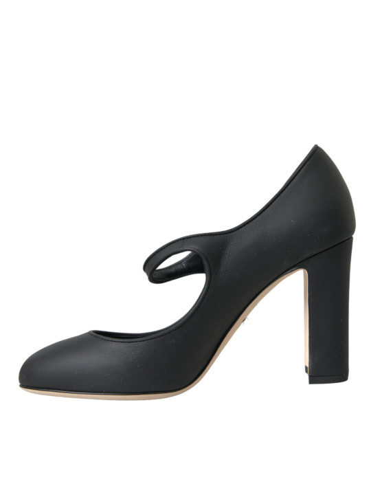 Pumps Black Leather Mary Jane Pumps Heels Shoes 1.480,00 € 8058091943197 | Planet-Deluxe
