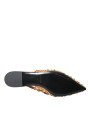 Sandals Orange Satin Crystals Flats Sandals Shoes 4.070,00 € 8052145341540 | Planet-Deluxe