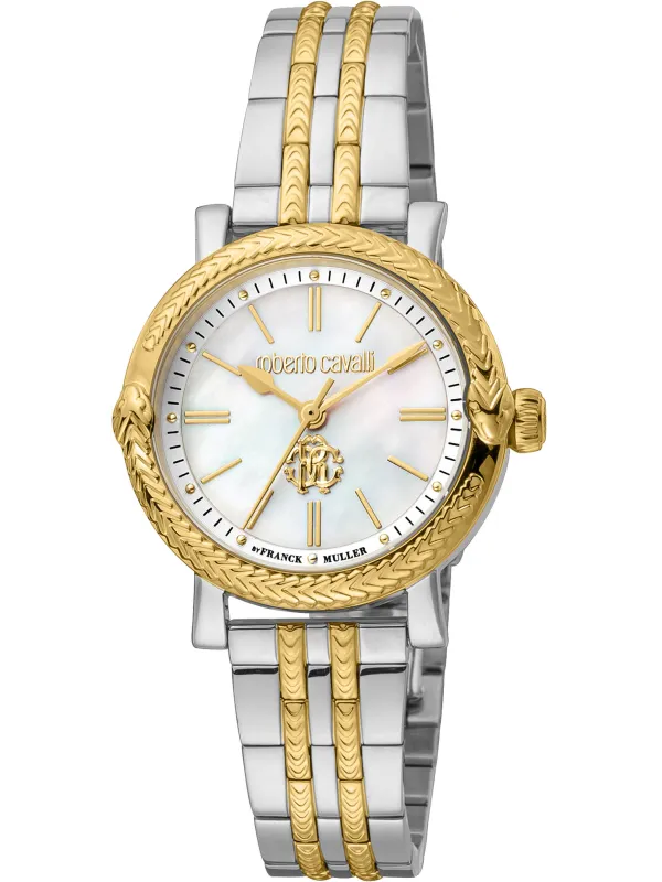 Goldene Roberto Cavalli Damenuhr Gelb Goldene Roberto Cavalli Damenuhr Gelb