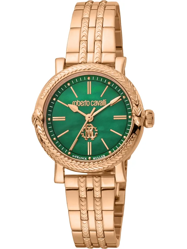 Goldene Roberto Cavalli Damenuhr Gelb Goldene Roberto Cavalli Damenuhr Gelb