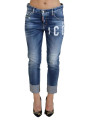 Jeans & Pants Blue Icon Low Waist Cropped Cool Girl Denim Jeans 1.620,00 € 8050249428358 | Planet-Deluxe
