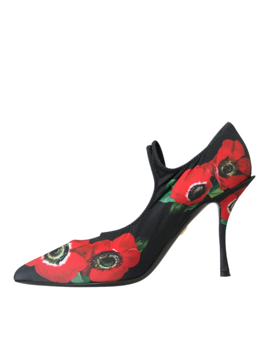 Pumps Black Floral Crystal Mary Jane Pumps Shoes 1.940,00 € 8053286623717 | Planet-Deluxe