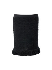 Skirts Elegant Black Cotton Skirt 1.900,00 € 8053632665484 | Planet-Deluxe