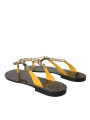 Flat Shoes Mustard Crystal Calf Leather Beachwear Shoes 1.240,00 € 8057155347193 | Planet-Deluxe