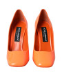 Pumps Orange Patent Leather Logo Heels Pumps Shoes 1.880,00 € 8057142825826 | Planet-Deluxe