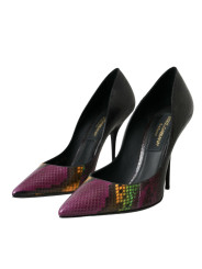 Pumps Multicolor Exotic Leather Heels Pumps Shoes 2.590,00 € 8057155669981 | Planet-Deluxe