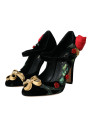 Pumps Black Roses Crystal Brooch Mary Jane Shoes 2.770,00 € 8058696744397 | Planet-Deluxe