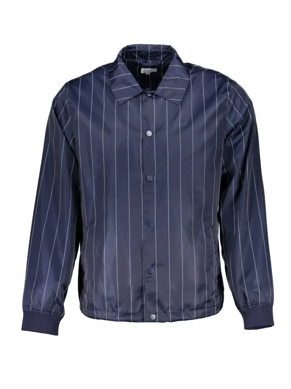 GANT Blaue Sportjacke: Stilvoll mit Druckknöpfen & Taschen GANT Blaue Sportjacke: Stilvoll mit Druckknöpfen & Taschen