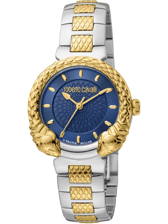 Goldene Roberto Cavalli Damenuhr Gelb