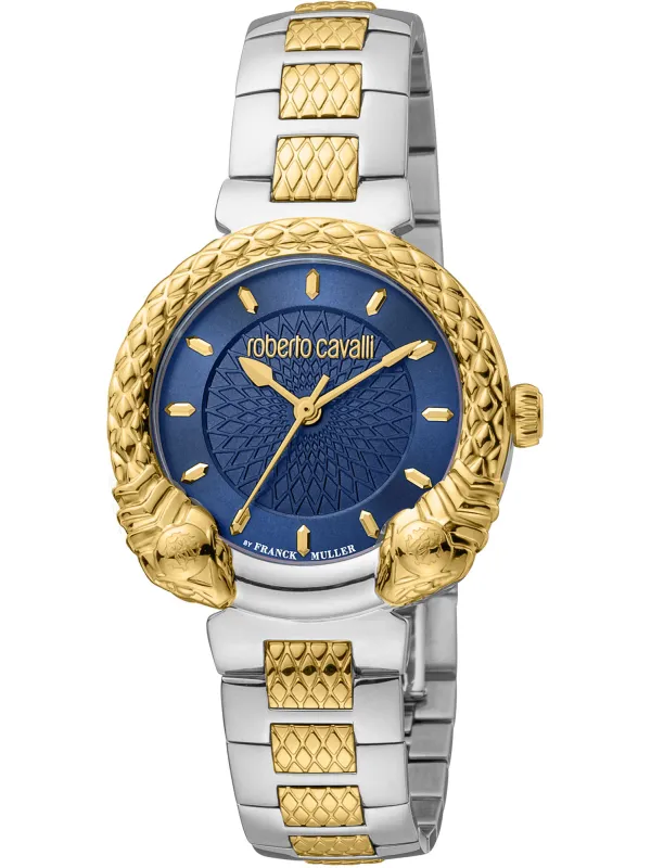 Goldene Roberto Cavalli Damenuhr Gelb