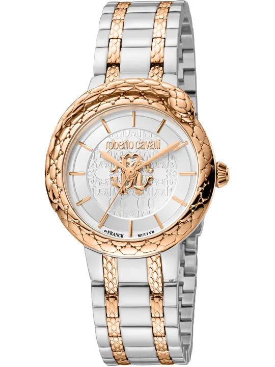 Goldene Roberto Cavalli Damenuhr Gelb