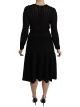 Dresses Black Cashmere Long Sleeve Sheath Midi Dress 4.850,00 € 8056305096189 | Planet-Deluxe