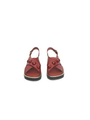 Sandals Red COW Leather Sandal 480,00 € 8058969824870 | Planet-Deluxe