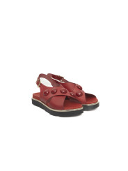 Sandals Red COW Leather Sandal 480,00 € 8058969824870 | Planet-Deluxe