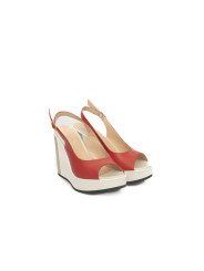 Sandals Red CALF Leather Sandal 720,00 € 8058969699805 | Planet-Deluxe