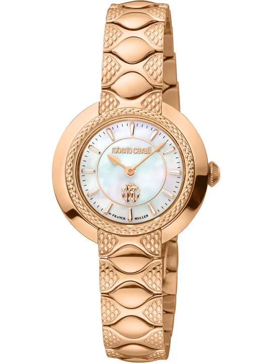 Goldene Roberto Cavalli Damenuhr Gelb