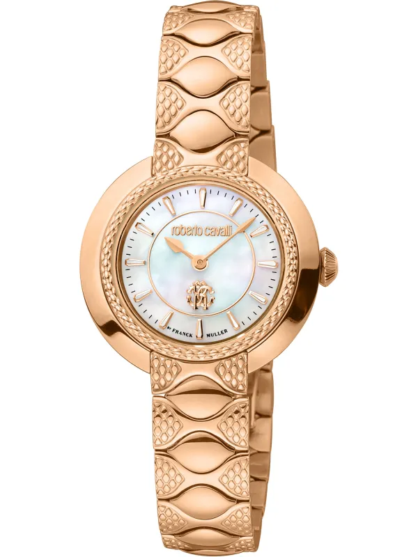 Goldene Roberto Cavalli Damenuhr Gelb Goldene Roberto Cavalli Damenuhr Gelb