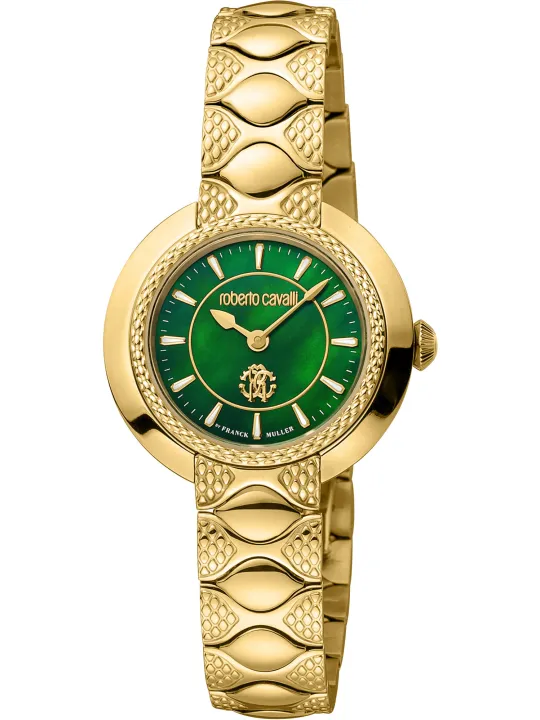 Goldene Roberto Cavalli Uhr Gelb