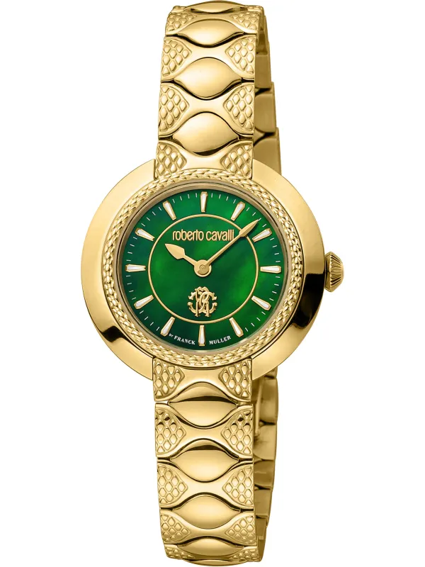 Goldene Roberto Cavalli Uhr Gelb Goldene Roberto Cavalli Uhr Gelb