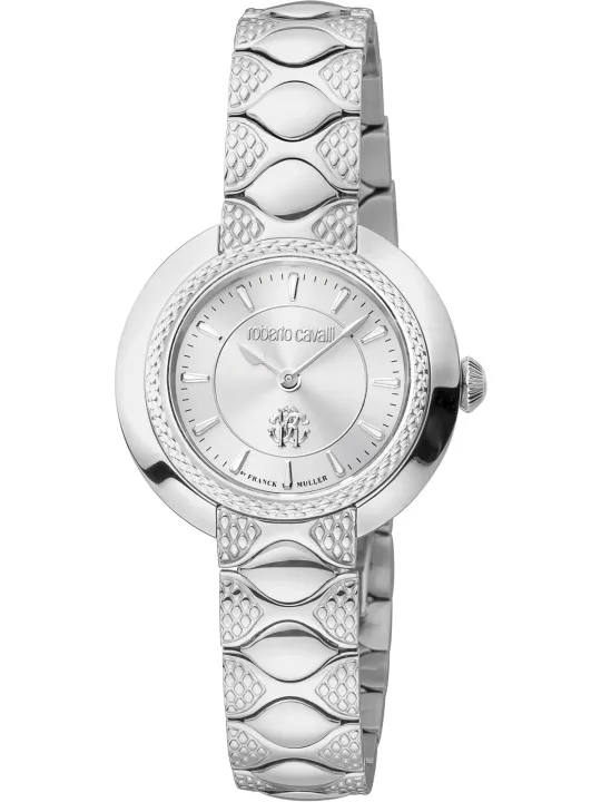 Graue Roberto Cavalli Uhr aus Stahl