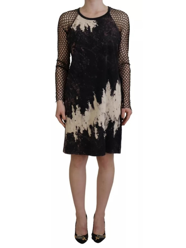 Dresses Black Tie Dye Mesh Long Sleeves Cotton Shift Dress 1.470,00 € 8052134557785 | Planet-Deluxe