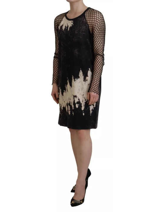 Dresses Black Tie Dye Mesh Long Sleeves Cotton Shift Dress 1.470,00 € 8052134557785 | Planet-Deluxe