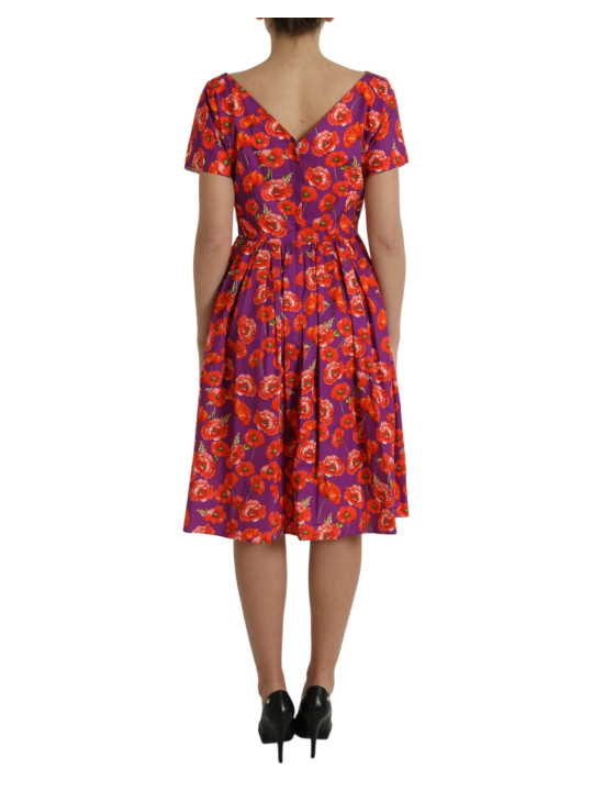 Dresses Multicolor Floral Cotton A-line Knee Length Dress 2.760,00 € 8056265352400 | Planet-Deluxe