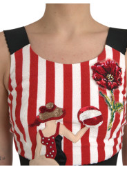 Dresses Red White Floral Sleeveless Sheath Midi Dress 9.190,00 € 8052087771023 | Planet-Deluxe