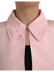 Jackets & Coats Light Pink Silk Long Maxi Cape Coat Jacket 16.180,00 € 8059226943754 | Planet-Deluxe