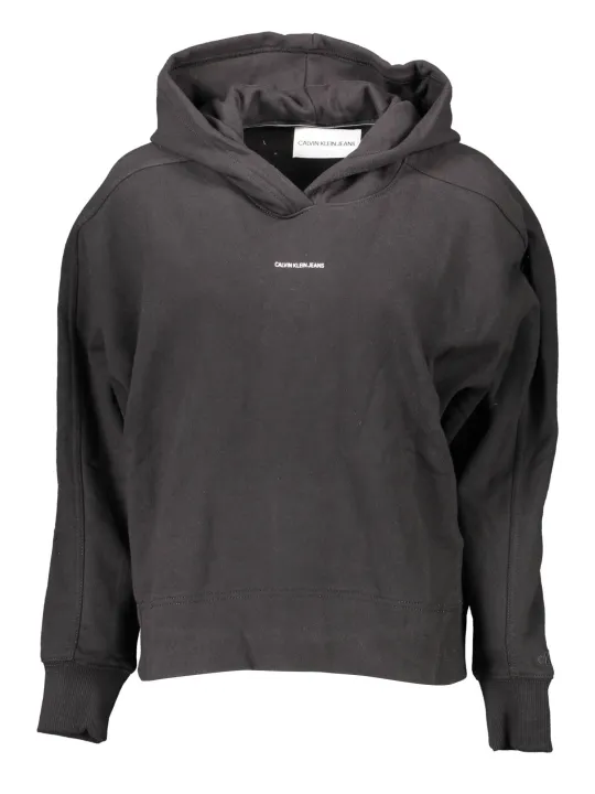 "Calvin Klein Sweatshirts im Sale | CALVIN KLEIN SWEATSHIRT OHNE REISSVERSCHLUSS DAMEN SCHWARZ online kaufen"|Planet-Deluxe