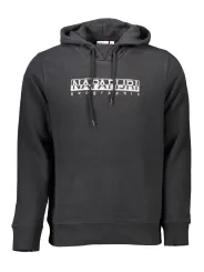 "Napapijri Sweatshirts im Sale | Napapijri Berber Hoodie Schwarz Bio-Baumwolle online kaufen"|Planet-Deluxe