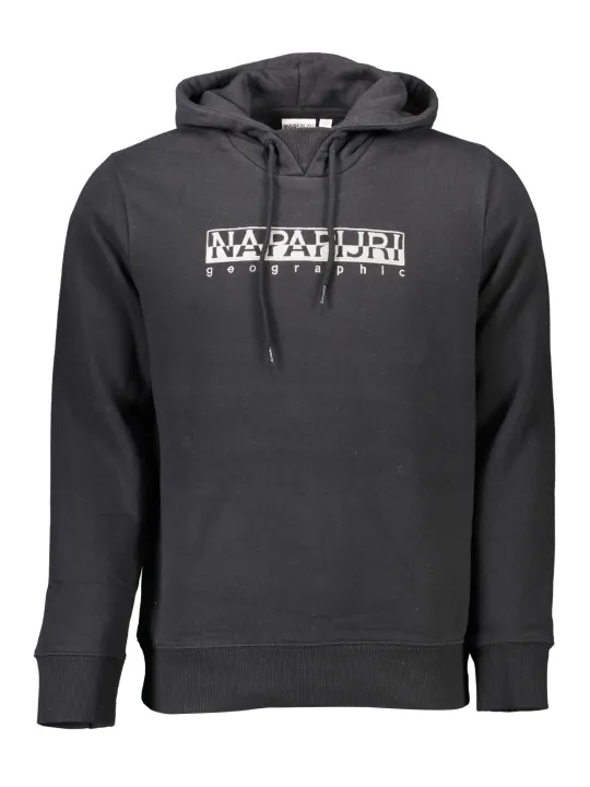 "Napapijri Sweatshirts im Sale | Napapijri Berber Hoodie Schwarz Bio-Baumwolle online kaufen"|Planet-Deluxe