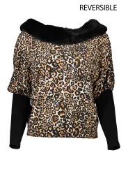 "BLUGIRL Blusen im Sale | BLUGIRL SCHWARZER FRAUEN-PULLOVER online kaufen"|Planet-Deluxe