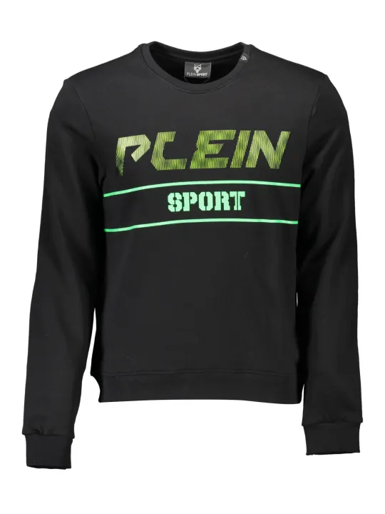"Plein Sport Startseite im Sale | PLEIN SPORT SWEATSHIRT OHNE REISSVERSCHLUSS HERREN SCHWARZ online kaufen"|Planet-Deluxe