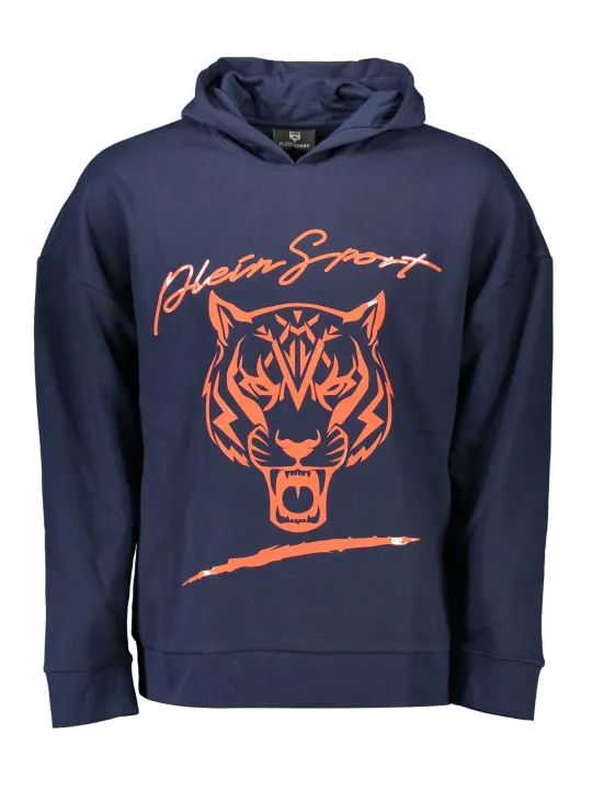 "Plein Sport Startseite im Sale | PLEIN SPORT SWEATSHIRT OHNE REISSVERSCHLUSS HERREN BLAU online kaufen"|Planet-Deluxe