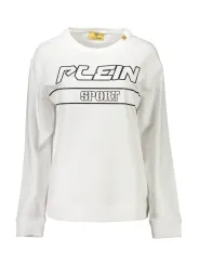 "Plein Sport Startseite im Sale | PLEIN SPORT SWEATSHIRT OHNE REISSVERSCHLUSS DAMEN WEISS online kaufen"|Planet-Deluxe