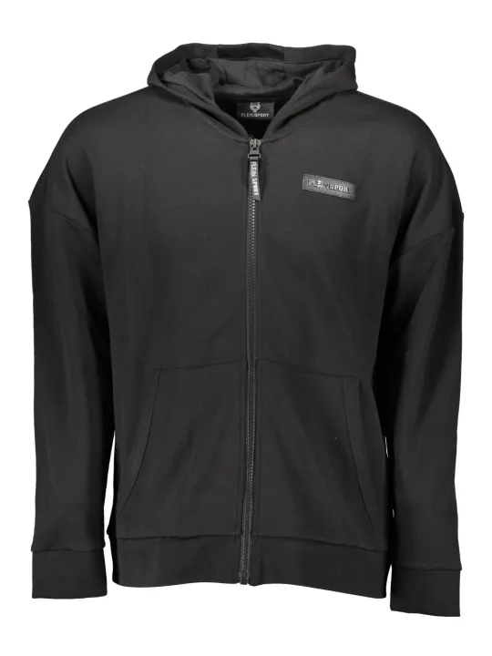 "Plein Sport Startseite im Sale | PLEIN SPORT SWEATSHIRT MIT REISSVERSCHLUSS MANN SCHWARZ online kaufen"|Planet-Deluxe