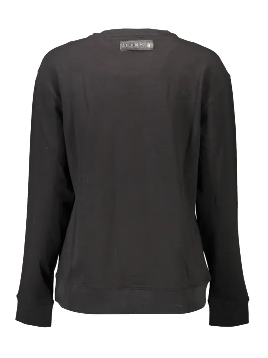"Plein Sport Startseite im Sale | PLEIN SPORT SWEATSHIRT OHNE REISSVERSCHLUSS DAMEN SCHWARZ online kaufen"|Planet-Deluxe