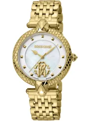 Goldene Roberto Cavalli Damenuhr Gelb