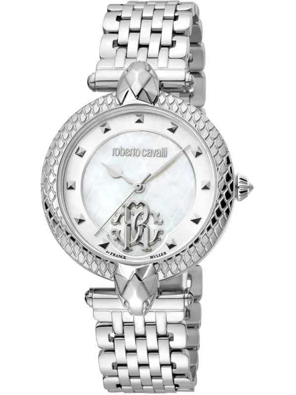 Graue Diamant-Cavalli Uhr mit Stahlarmband Graue Diamant-Cavalli Uhr mit Stahlarmband