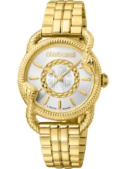 Gelbe Roberto Cavalli Gold Uhr