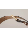 Belts Black Leather Gold Metal Logo Engraved Buckle Belt 1.120,00 € 8052145332173 | Planet-Deluxe