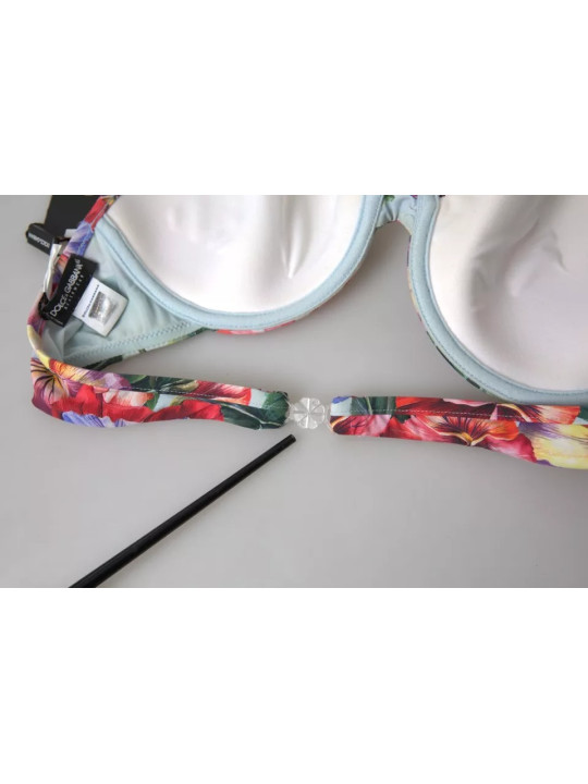 Swimwear Multicolor Floral Swimwear Top Push Up Bikini 810,00 € 8054802451944 | Planet-Deluxe
