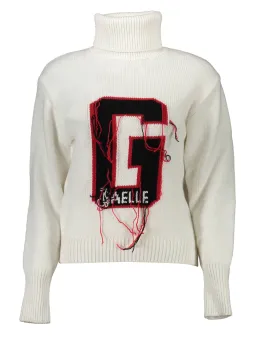 "Gaelle Paris Statement-Pullover Bianco – Elegante Bluse"
