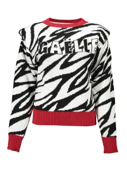 "ZebraStyle Langarmpullover – Eleganz von Gaelle Paris"