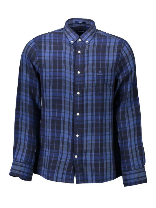 "GANT Klassisches Blaues Langarmhemd - Zeitlos & Elegant"