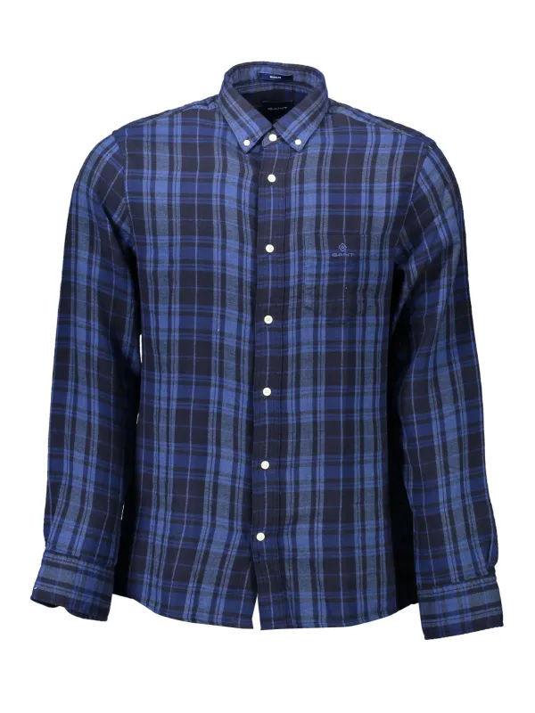 "GANT Klassisches Blaues Langarmhemd - Zeitlos & Elegant"
